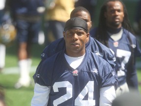 CFL Winnipeg Blue Bombers #24 Korey Banks at team practice in Winnipeg.  Saturday, June 7, 2014.  Chris Procaylo/Winnipeg Sun/QMI Agency