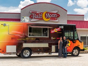 Restaurant owner Wayne McIntosh is taking his Half Moon Drive In to the streets in his new food truck, which was manufactured in Vancouver last winter. (HANDOUT)