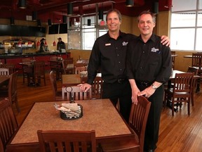 Brothers Kelly and Keith Toppazzini of Topper's Pizza. Gino Donato/The Sudbury Star