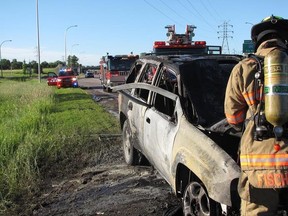 A Minnesota man saved a trapped motorist from his burning SUV by prying open the passenger-side door. (Minnesota State Patrol Photo/Facebook)