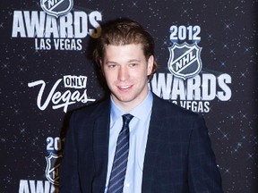 Claude Giroux of the Philadelphia Flyers arrives for the 2012 NHL Awards show at the Wynn Las Vegas Resort on June 20, 2012. (REUTERS/Steve Marcus)