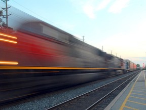 CN rail freight train. Postmedia image