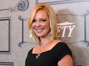 Actress Katherine Heigl poses at Variety's 4th Annual Power of Women event in Beverly Hills, California in this October 5, 2012 file photo. (REUTERS/Mario Anzuoni/Files)