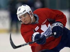 Matt Frattin is back with the Maple Leafs after having been traded to Los Angeles in the deal that brought goaltender Jonathan Bernier to Toronto. (Dave Abel/Toronto Sun)