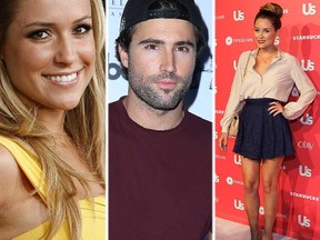 (L-R) Kristin Cavallari, Brody Jenner and Lauren Conrad. (REUTERS/WENN.COM file photos)