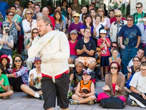 The busker festival returns to Sparks St., with performers from around the world providing thrills for thousands of spectators. (File photo)