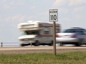 Illustration for speeding on QE2 Highway north of Calgary near Crossfield, Alberta, on May 20, 2013. Mike Drew/QMI AGENCY