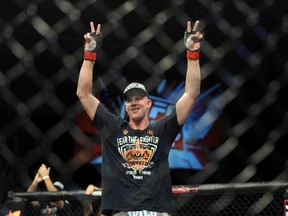 Stefan Struve who beat Stipe Miocic in the second round with a TKO at the Capital FM Arena in Nottingham, England. (WENN.com)