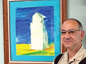 Returning County Artist of the Month Mike Shain, who teaches art at County Central High School, has new work on display at the Vulcan County administrative building. 
Simon Ducatel Vulcan Advocate