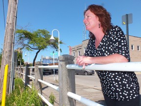 Mary Jean O'Donnell chair of the former Bluewater Sustainability Initiative looks out over the Sarnia waterfront. The group closed their doors last​ week due to lack of funding. BRENT BOLES / THE OBSERVER / QMI AGENCY
