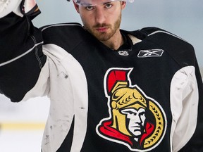 Ottawa Senators Chris Driedger during training camp at the Sensplex in Ottawa on Saturday September 14,2013. Errol McGihon/Ottawa Sun/QMI Agency