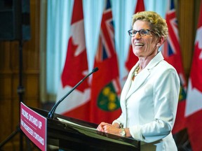 Ontario Premier Kathleen Wynne at Queen's Park in Toronto on Thursday July 3, 2014. (Ernest Doroszuk/Toronto Sun)