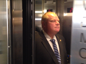 Mayor Rob Ford at Toronto City Hall on Monday, July 7, 2014. (Don Peat/Toronto Sun)