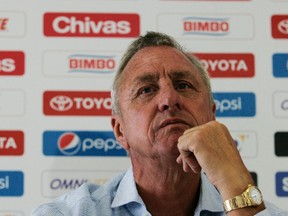 Dutch soccer legend Johan Cruyff did not participate in the 1978 World Cup in Argentina after claiming his family would be kidnapped. (Alejandro Acosta/Reuters/Files)