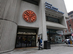 The main downtown branch of the Ottawa Public Library needs extensive renovations, or to be replaced, the city's library board says. (TONY CALDWELL Ottawa Sun)