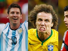 James Rodriguez, David Luiz and Lionel Messi have all scored wonder-goals in the 2014 World Cup in Brazil. (REUTERS)