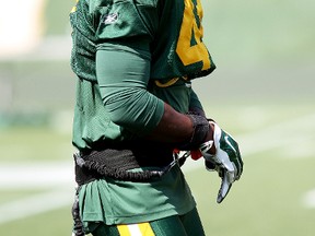 Eskimos defensive end Odell Willis says he'll continue to play on the edge — and pay fines if that's the result. (David Bloom, Edmonton Sun)