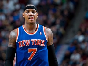 (7) Carmelo Anthony has reportedly re-signed with the New York Knicks with a 5-year, $129 million maximum contract.   MARTIN CHEVALIER/LE JOURNAL DE MONTRÉAL/QMI AGENCY