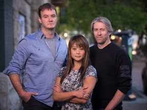 Allan Turner, Jenny Ng-Turner and Cam Patterson are the three Manitoba filmmakers behind the psychological thriller, Intersection. (HANDOUT)