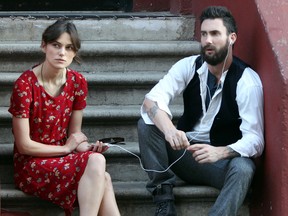 Keira Knightley and Adam Levine in "Begin Again."