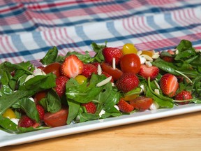 Tomato and Strawberry Salad. (DEREK RUTTAN/QMI Agency)