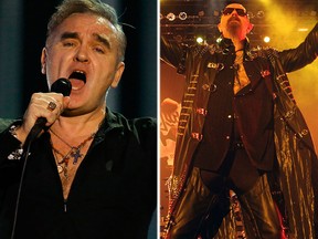 Morrissey and Judas Priest's Rob Halford. (Reuters photos)
