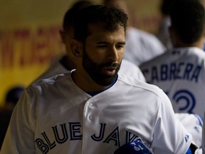 Blue Jays slugger Jose Bautista (19) looks distraught after striking out against the New York Mets. MARTIN CHEVALIER / LE JOURNAL DE MONTRÉAL / QMI AGENCY