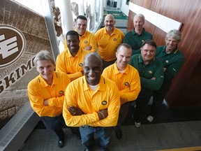 RedBlacks head coach Rick Campbell, defensive co-ordinator Mark Nelson and offensive co-ordinator Marcus Crandell were part of the Eskimos 2011 coaching staff pictured here, with then head coach Kavis Reed in the front. (Edmonton Sun file)