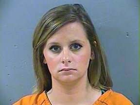 Blair Porter, wife of Michael Porter, 27, the former softball coach at Ridgeland High School in suburban Jackson, Mississippi, is shown in this Madison County Detention Center photo released on July 11, 2014. (REUTERS/Madison County Detention Center/Handout via Reuters)