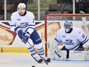 Sarnia's Nick Zottl recently received a free agent invite to the Detroit Red Wings rookie camp. The 19 year old defenceman currently plays for the Mississauga Steelheads and is about to enter his 3rd year in the Ontario Hockey League. Photo by Terry Wilson / OHL Images.