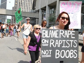 The third SlutWalk held in Toronto was held on July 12, 2014. (Veronica Henri/Toronto Sun)