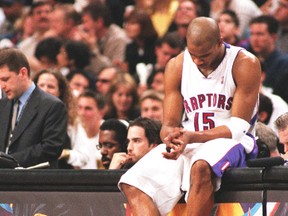 Raptors superstar Vince Carter ponders what could have been during Toronto's final timeout of the 2009 season at the Air Canada Centre. (QMI Agency)