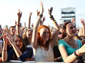 Fans go crazy for Awolnation during their performance at Bluesfest in Ottawa on Saturday July 12, 2014. Matthew Usherwood/Ottawa Sun/QMI Agency