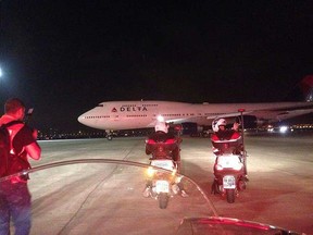 Delta flight 469 had a successful emergency landing at Ben Gurion airport. (@IsraelHatzolah)