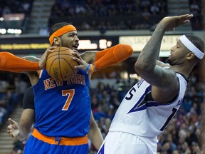 The Knicks were able to re-sign Carmelo Anthony on Sunday, July 13, 2014. (Kelley L Cox/USA TODAY Sports)