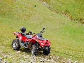 A woman was killed after losing control of her ATV which then rammed into a fisherman who was knocked into the water and is presumed drowned. http://us.fotolia.com/id/52949507
