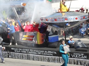 The USS Vulcan float won top honours at this year’s Calgary Stampede Parade. Photo submitted by Kristi Wowryk