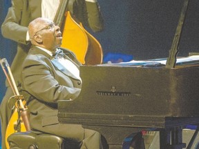 Jazz pianist Oliver Jones, a Juno winner for jazz recording of the year for his Just Friends album, will play Aeolian Hall on Oct. 17. (TZARA MAUD, QMI Agency)