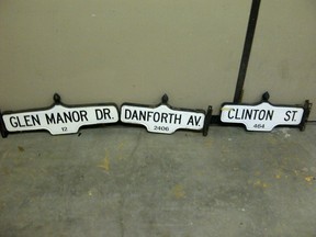 The city made more than $35,000 auctioning off decommissioned street signs. (QMI AGENCY PHOTO)