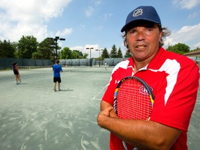 Anthony Glavanic, a coach at Greenhills in Lambeth, is hosting a tennis tournament on the weekend. (MIKE HENSEN, The London Free Press)