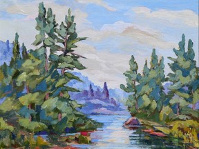 Algonquin Park, oil on board, by Verna Vowles. (Submitted photo)