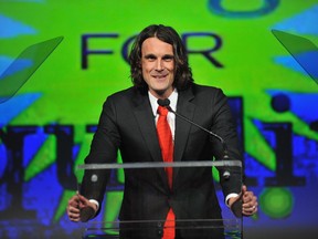 NFL player Chris Kluwe speaks onstage at the fifth annual PFLAG National Straight for Equality Awards at Marriott Marquis Hotel on April 4, 2013. (D Dipasupil/Getty Images for PFLAG/AFP)