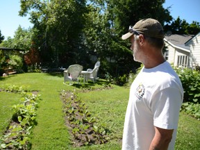 Max Valyear now maintains seven gardens in the east hill, not including his own home, where his Spin Farming ideas have taken root. -  Zachary Shunock for The Intelligencer/QMI Agency