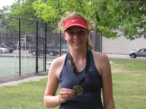 Sarnia's Elise McInnes won the 18U girls title at the Little Caesars Junior Tennis Tournament last weekend. She defeated London's Ava Skuse 8-6 for the crown. SUBMITTED PHOTO