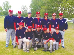 The Portage Bantam AA baseball team finished second at AA Bantam provincials last weekend, losing their lone game to Winkler in the final. (Submitted photo)