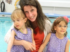 Star Staff
Maureen Marshall's daughters Bridgette (left) and Madison are benefiting from the Snoezelen Pool at Health Sciences North.