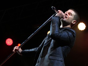 Robin Thicke headlining the Pepsi Max stage during Day Three of Wireless Festival 2014 in Finsbury Park London. (WENN.com)