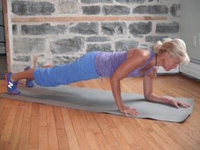 The Up/Down Plank is part of 10-exercise functional fitness training program. (Supplied photo)