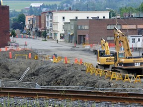 Buildings in the affected area of Lac-Mégantic.

MATHIEU DUGAS/QMI Agency