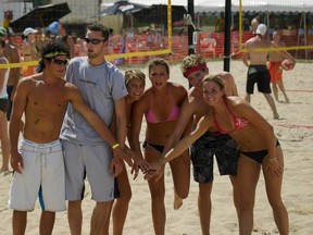 You don't have to be an elite volleyball player -- or even a player at all -- to take a swing at Super Spike. The annual beach tournament that helps raise funds for Canada's national women's volleyball program runs this weekend at Maple Grove Rugby Park. (FACEBOOK)